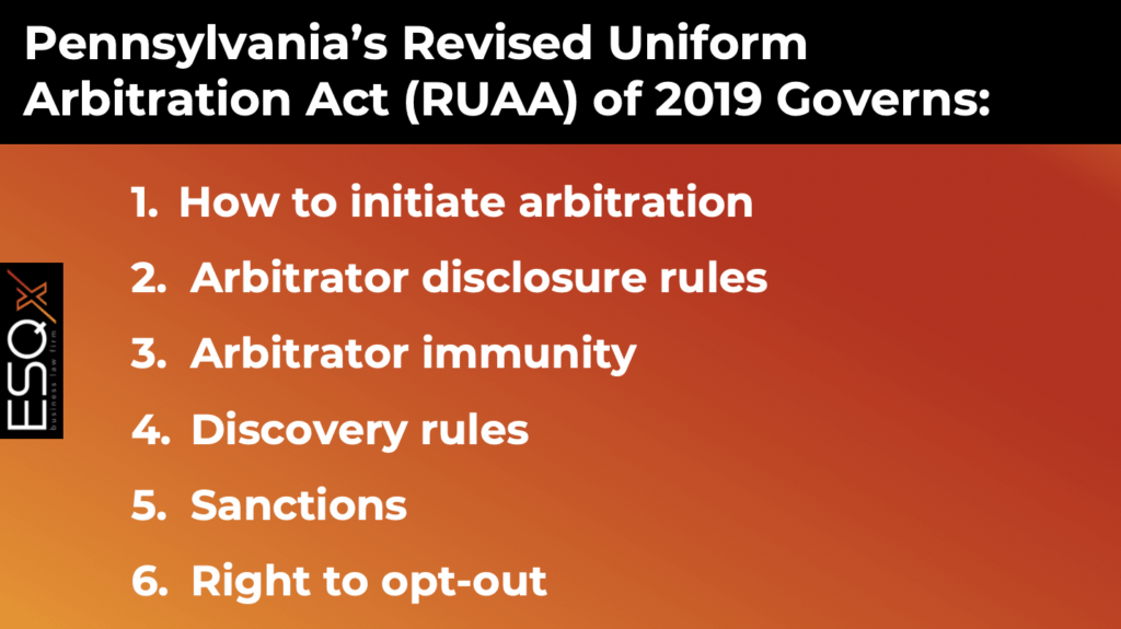 Infographic discussing RUAA